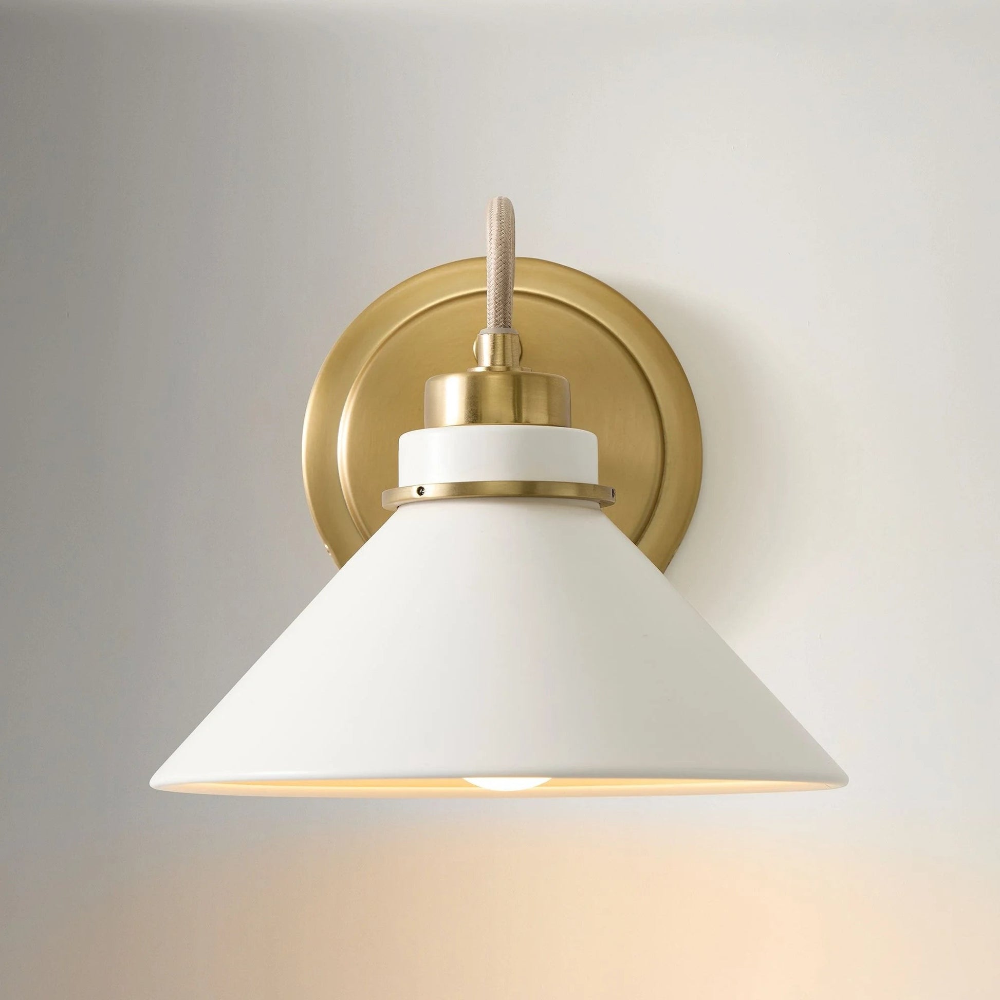 Kalevipoeg Modern Farmhouse Cone Shade Wall Sconce