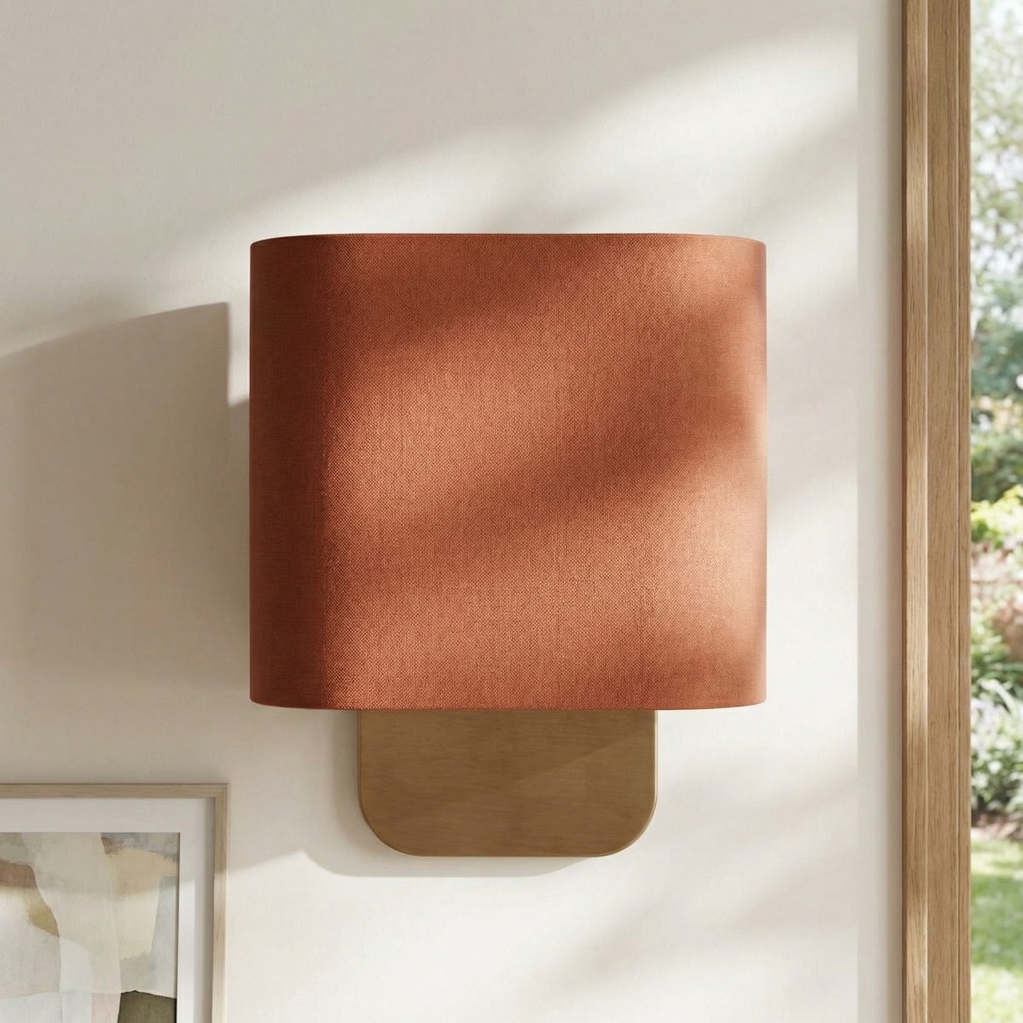 Ondine Modern Linen Fabric Shade Wall Sconce