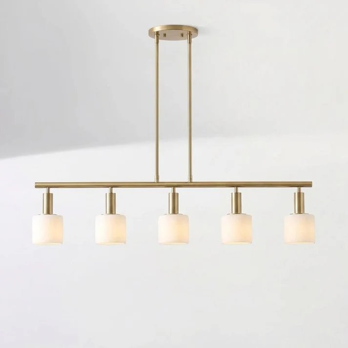 Aura Modern Linear Porcelain Chandelier