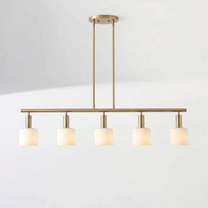 Aura Modern Linear Porcelain Chandelier