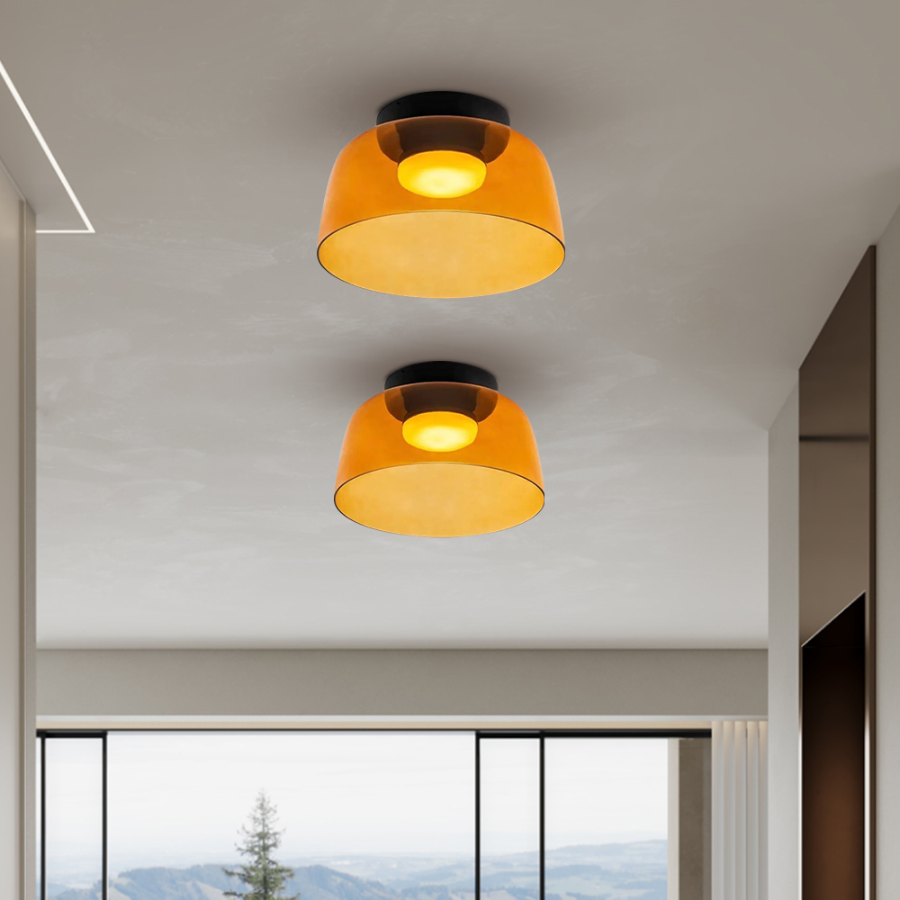 Hailie Creative Glass Ceiling Light Multi-Layer Pendant Lampshade