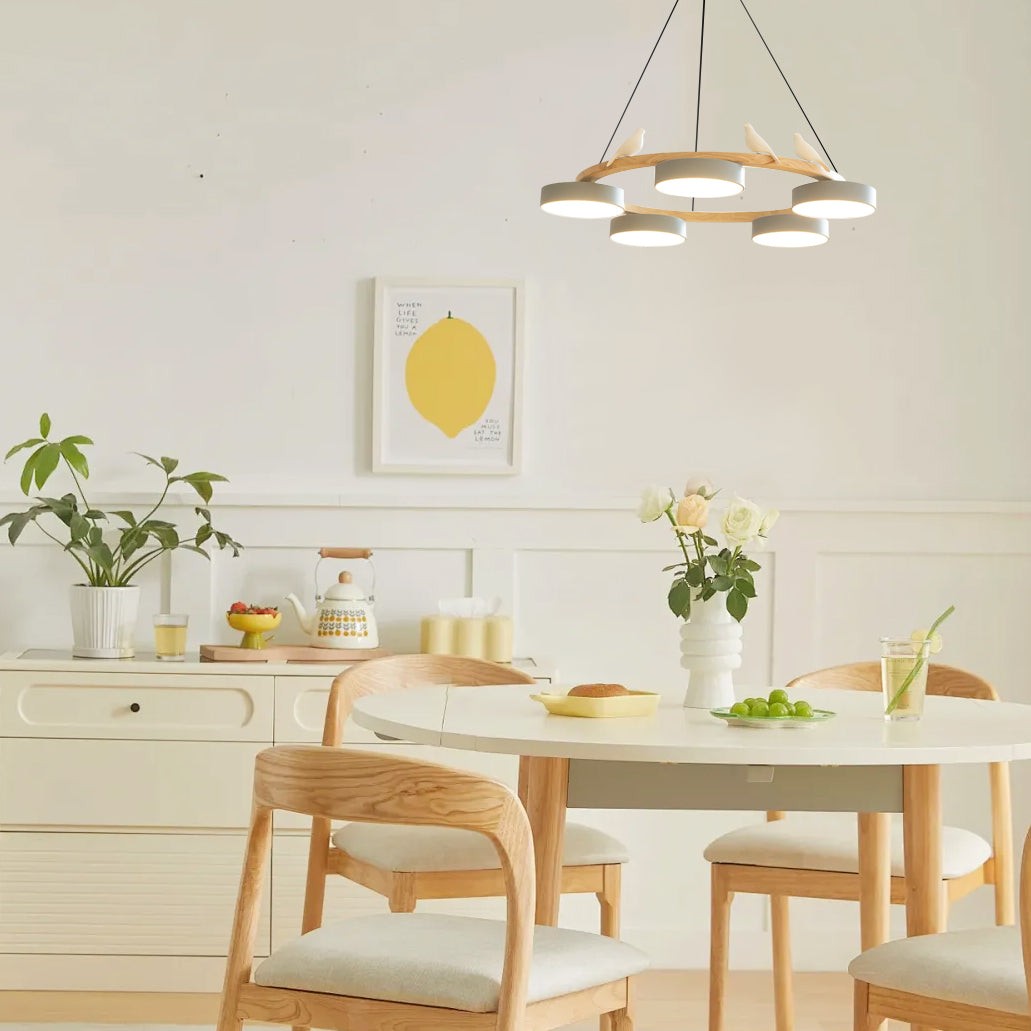 Myrithor Macarons Bird Woon Round Chandelier