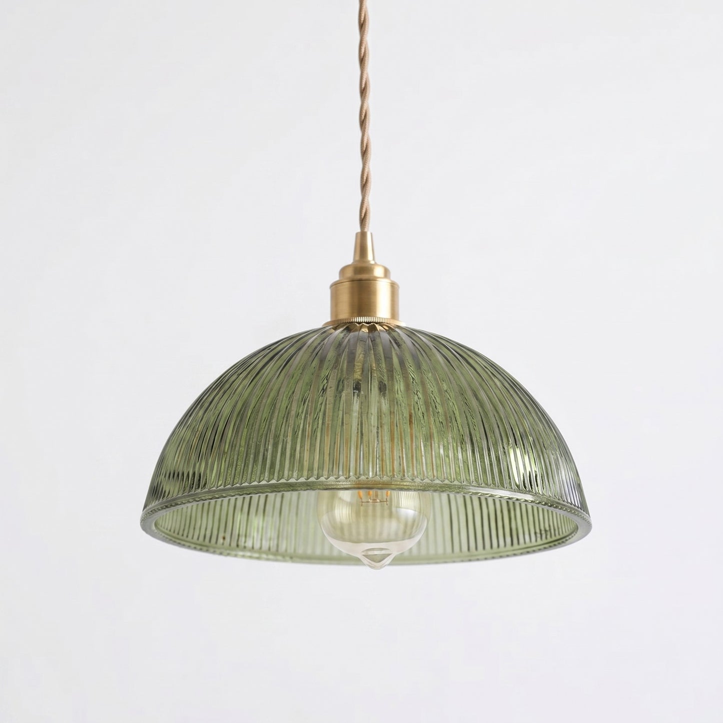 Draxith Retro Japanese Striped Stained Glass Droplight