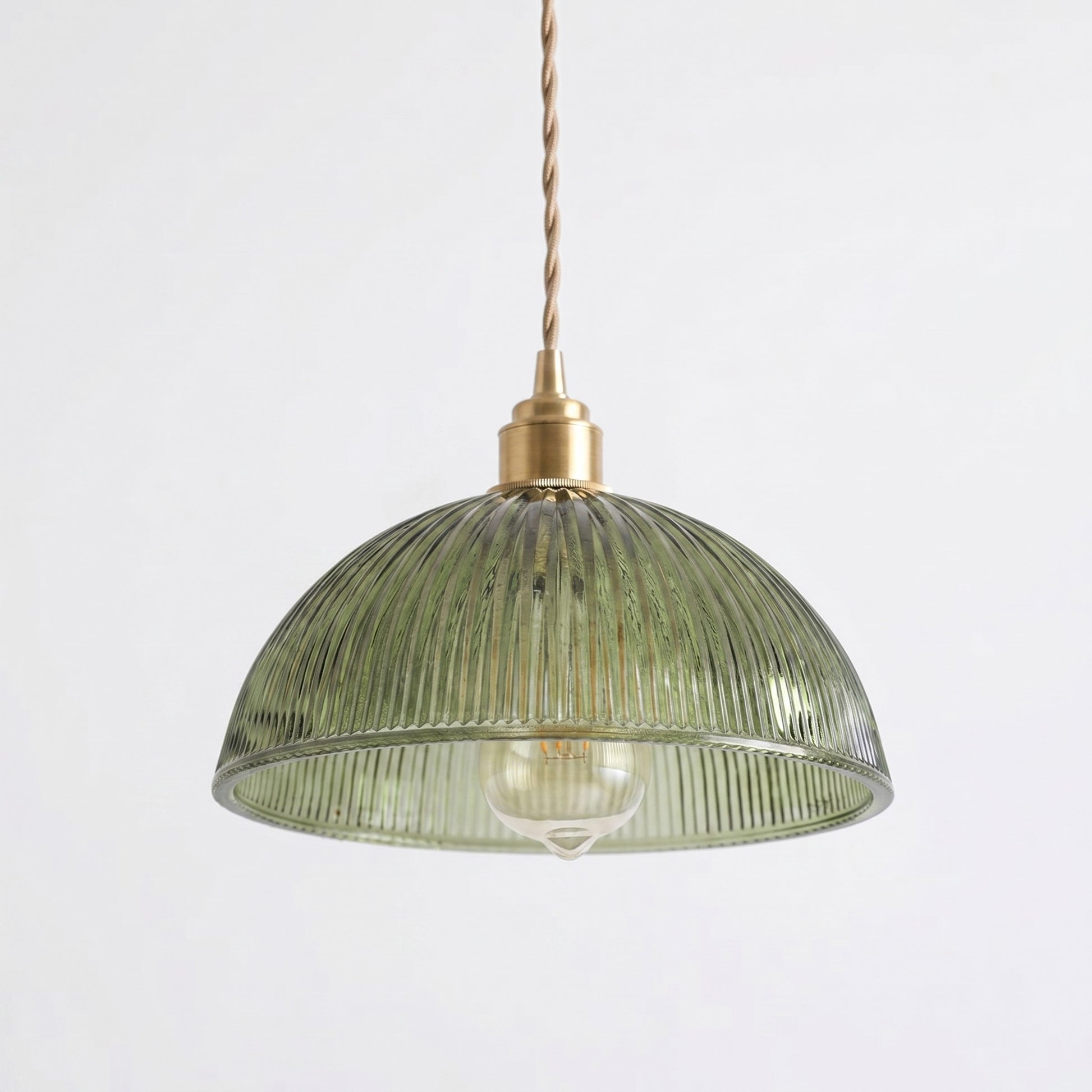 Draxith Retro Japanese Striped Stained Glass Droplight