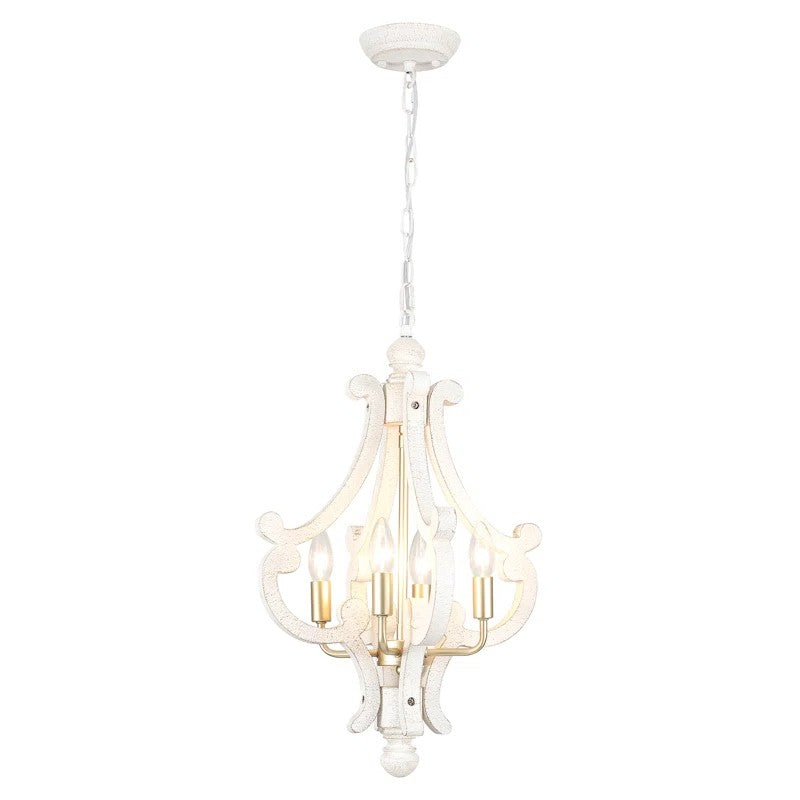 Astridina Rustic Antique Wooden French Country Chandelier