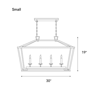 Aria Farmhouse Wrought Iron Lantern Chandelier Light