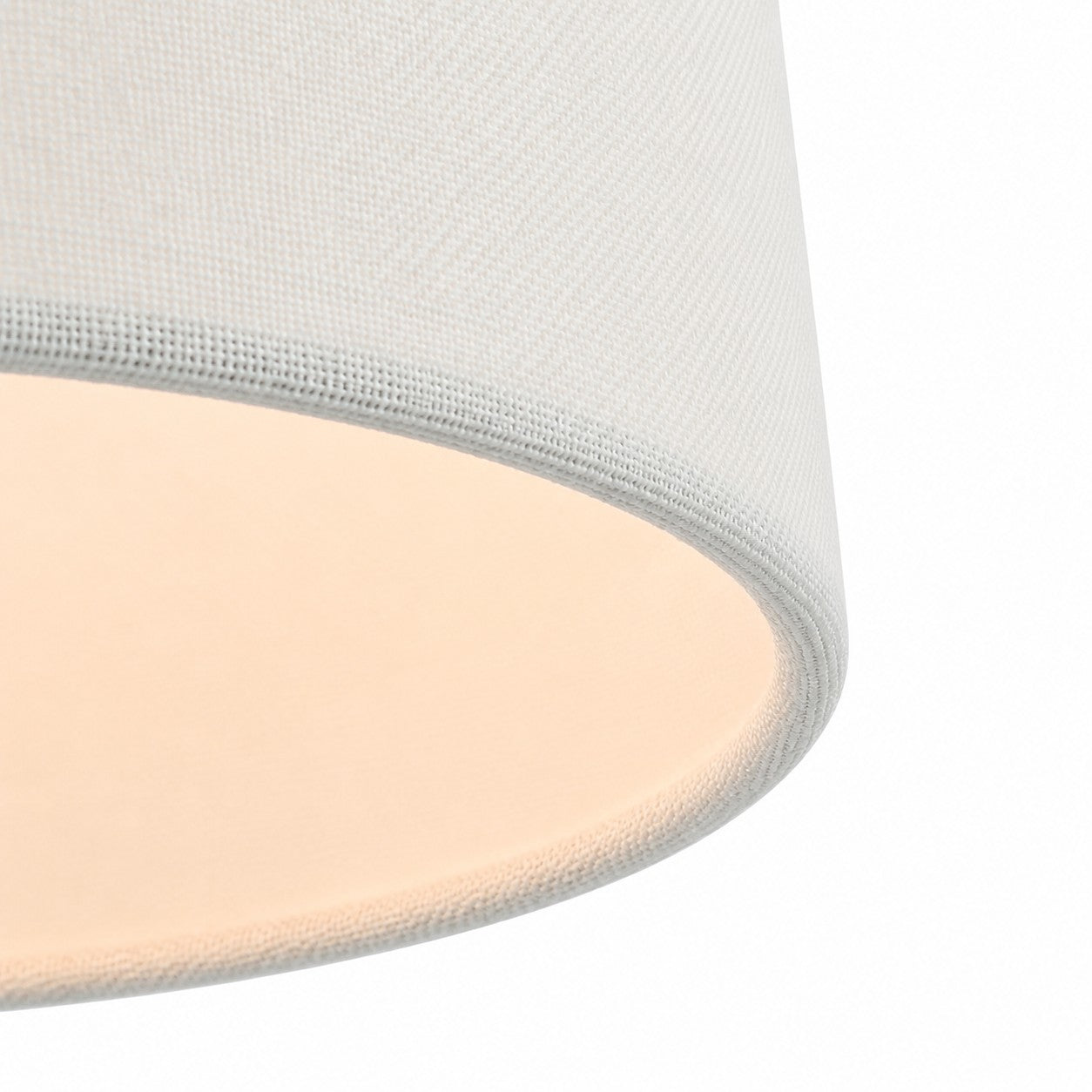 Kaethe Fabric Drum Shade Semi Flush Mount Light