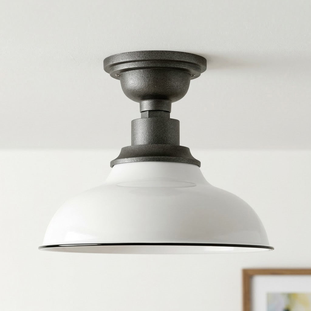 Creed Classic Industrial Metal Dome Ceiling Light