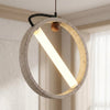 Conlan Japanese Travertine Circular Pendant Light