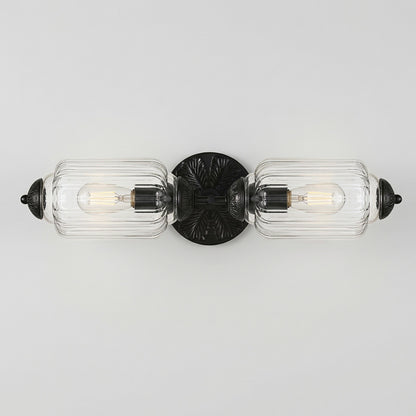 Cyrilith Vintage Art Deco Milk Glass Eloise Vanity Light