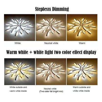 Sariel Led Dimmable Acrylic V Shape Ceiling Light