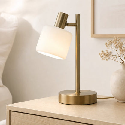 Aura Contemporary Adjustable Porcelain Table Lamp