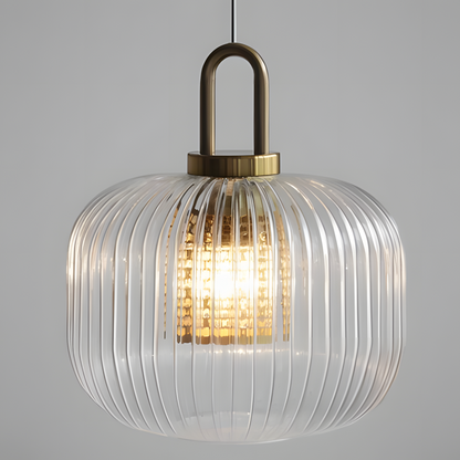 Cove Rustic Glass Metal Pendant Light