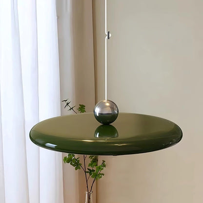 Delphin Colorful Swing Arm Flying Saucer Pendant Light