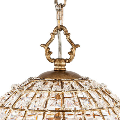 Zelda French Crystal Birdcage Pendant Light