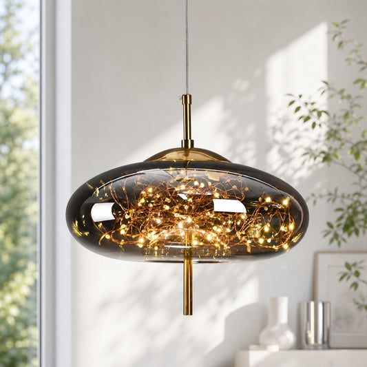 Atria Luxury Led Geometric Globe Sprinkle Pendant Light