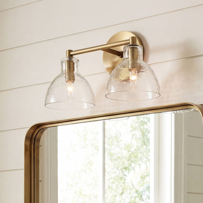 Keen Farmhouse Cooper Recycled Glass Dome Sconce