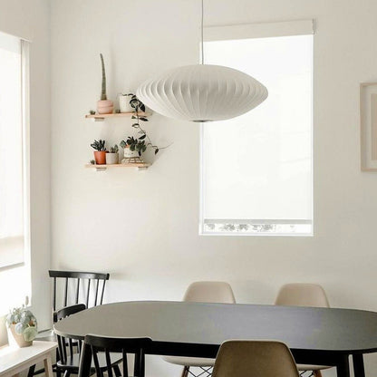 Leocadia White Saucer Nelson Bubble Pendant Light