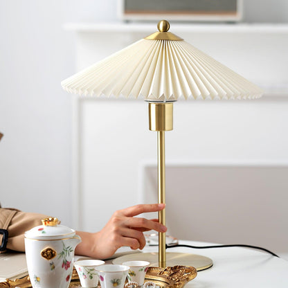 Isha Pleated Shade Table Lamp