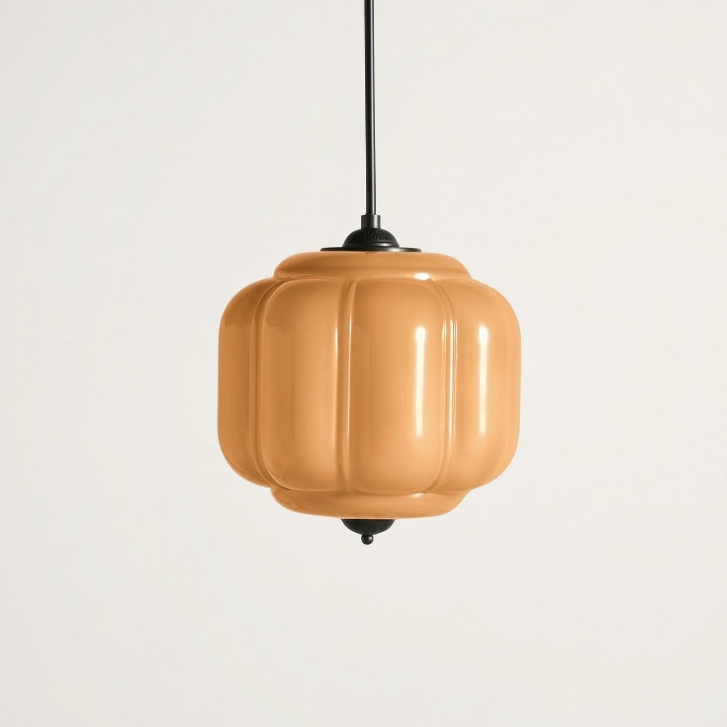 Cyrilith Vintage Milk Glass Oiled Brass Eloise Pendant light