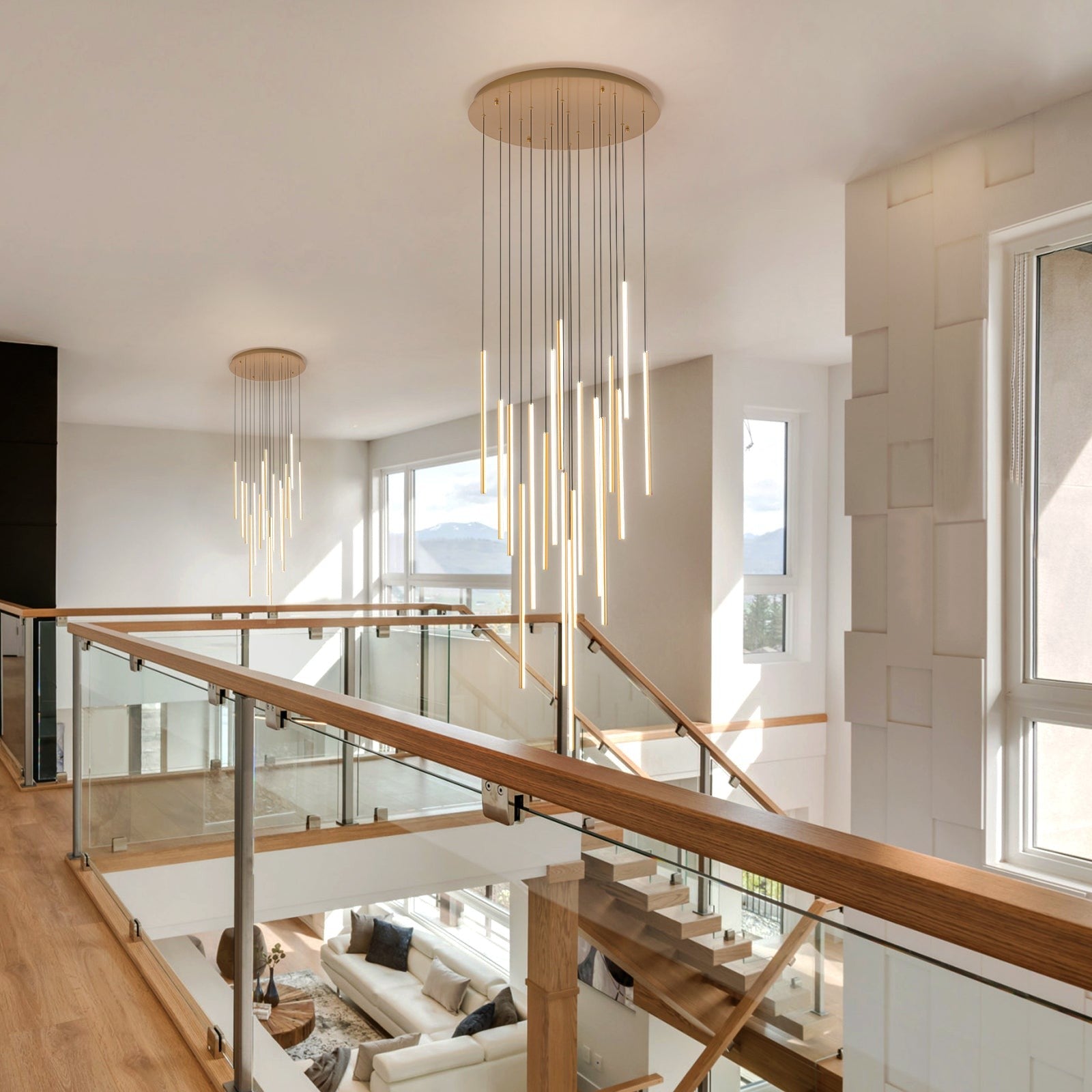 Rory Modern Cluster Cylinder Led Pendant Light