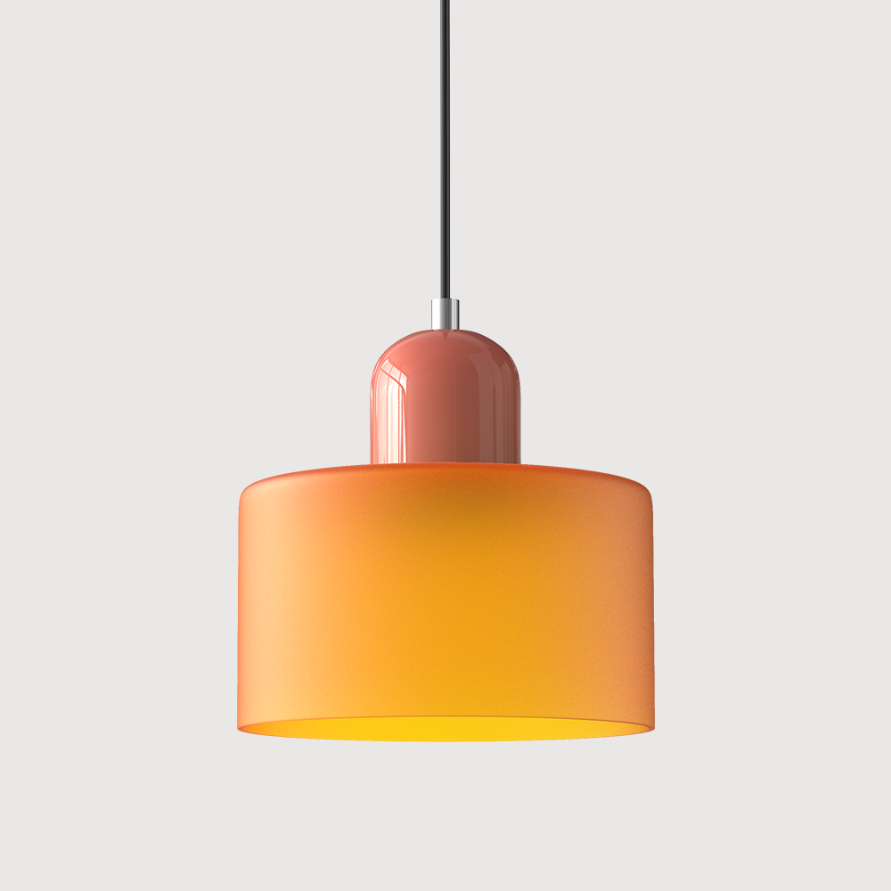 Colorful Creative Small Fresh Glass Shade Pendant Light