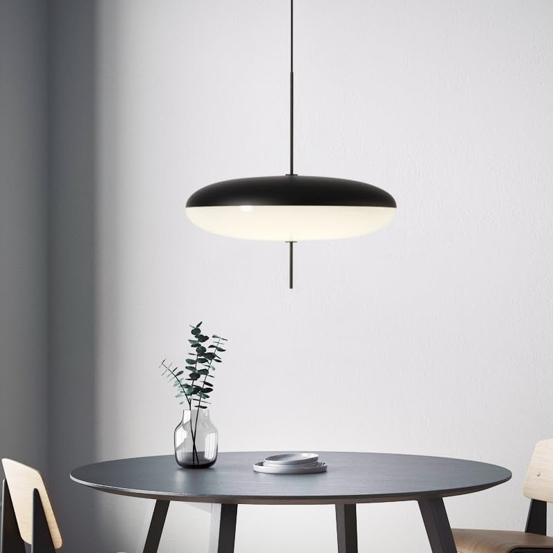Korbin Acrylic White Flying Saucer Pendant Light