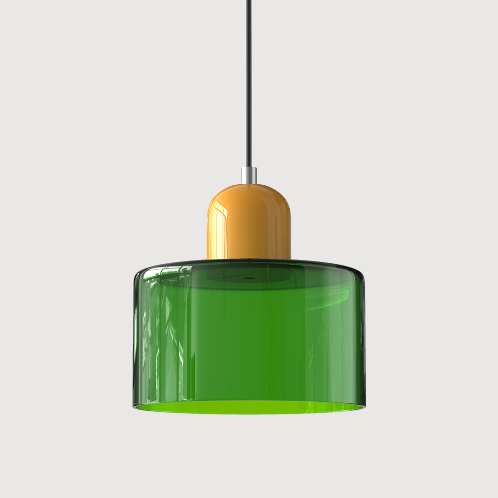 Colorful Creative Small Fresh Glass Shade Pendant Light