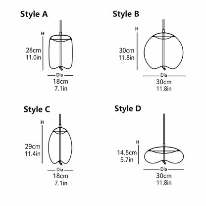 Lewis Modern LED Geometric Glass Pendant Light
