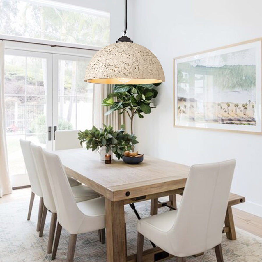 Luran Wabi Sabi Dome Stone Pendant Light