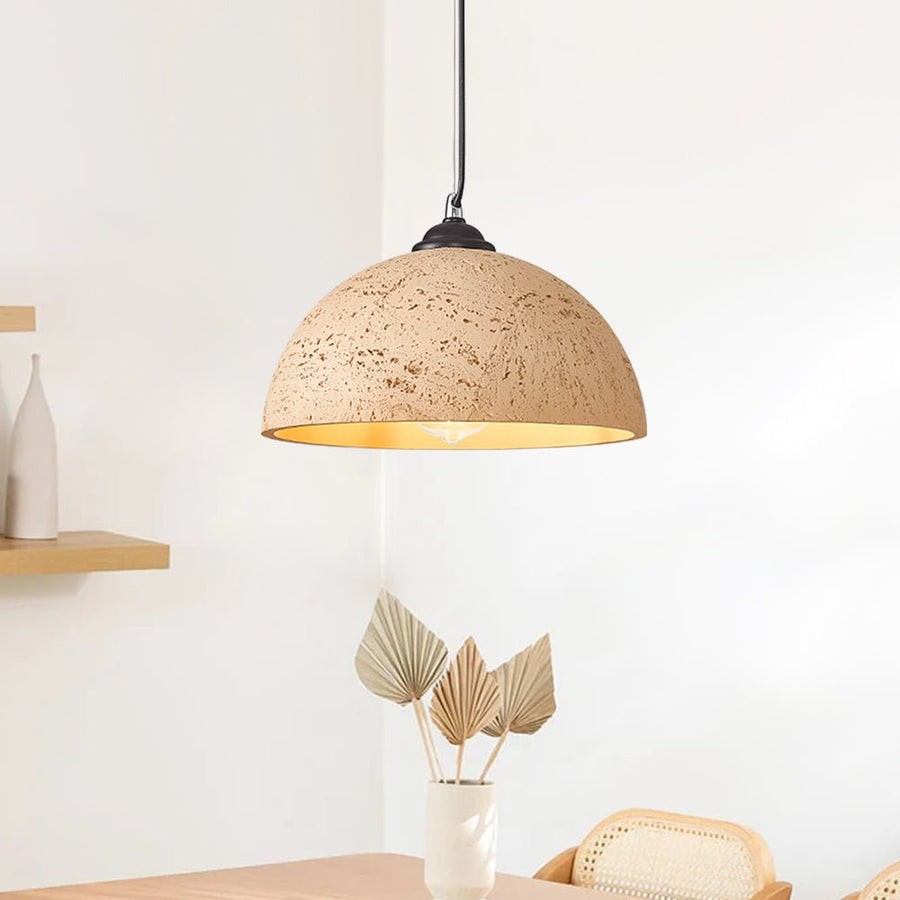 Luran Wabi Sabi Dome Stone Pendant Light