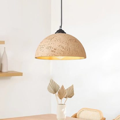 Luran Wabi Sabi Dome Stone Pendant Light