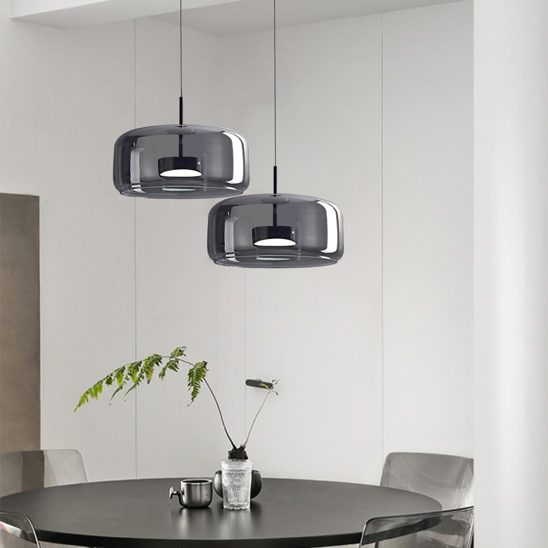 Raith Mouth Blown Glass Shade Pendant Light