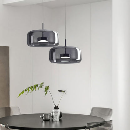 Raith Mouth Blown Glass Shade Pendant Light