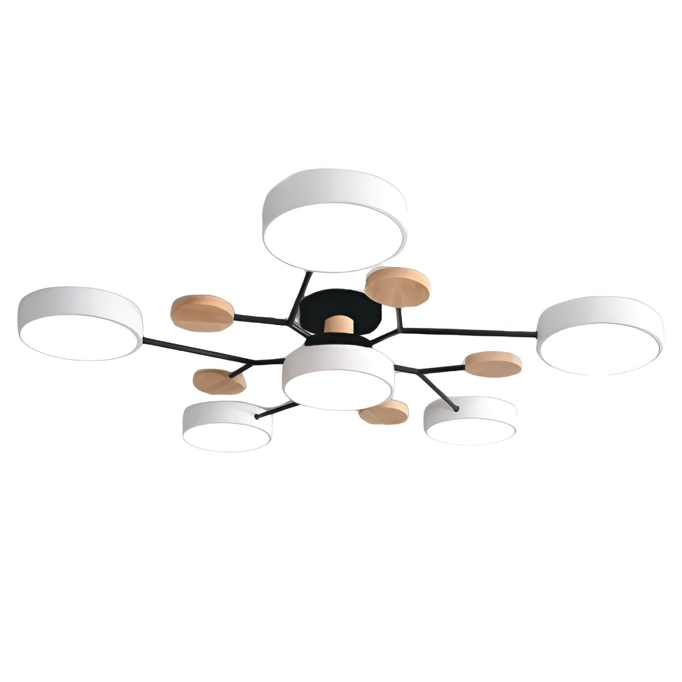Phelith Scandinavian Round Molecule Branch Led Ceiling Light