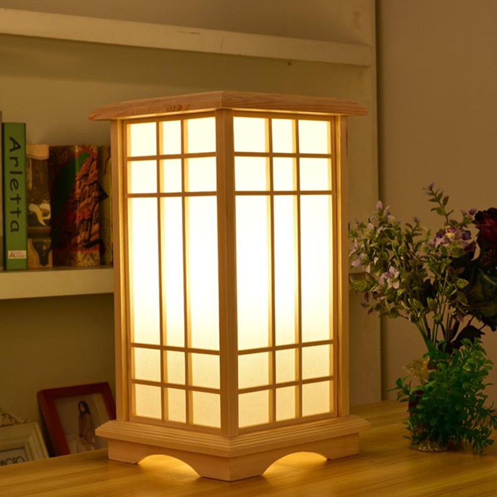 Rylar Japanese Style Wood Tatami Floor Lamp