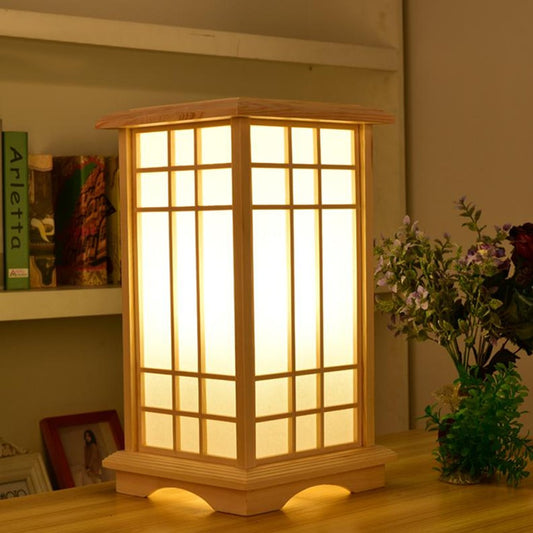 Rylar Japanese Style Wood Tatami Floor Lamp