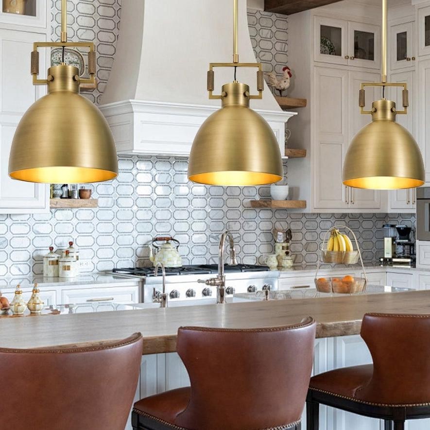 Hazel Industrial Style Metal Shade Pendant Light