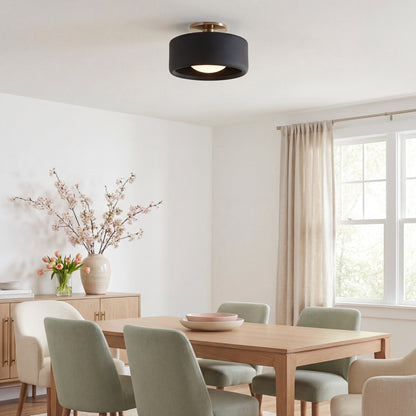 Aura Modern Porcelain Flush Mount Ceiling Light