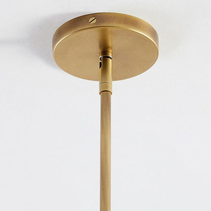Tate Mid Century White Globe Glass Pendant Light