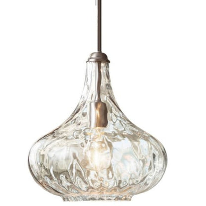 Neville Modern Water Ripples Glass Pendant Light