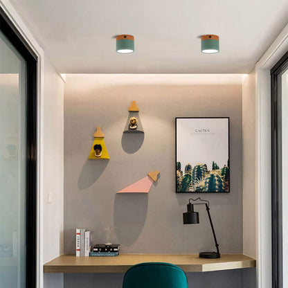 Cyrion Nordic Cylinder LED Flush Mount Ceiling Light