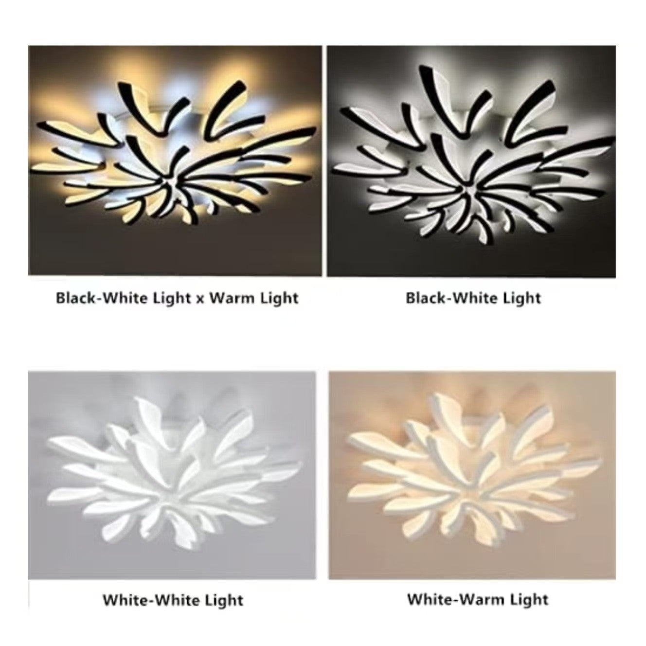 Sariel Led Dimmable Acrylic V Shape Ceiling Light