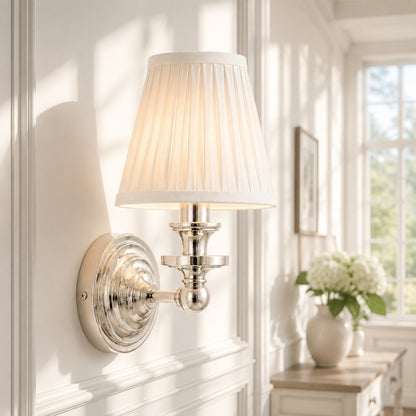 Ashby Vintage Linen Shade Wall Light