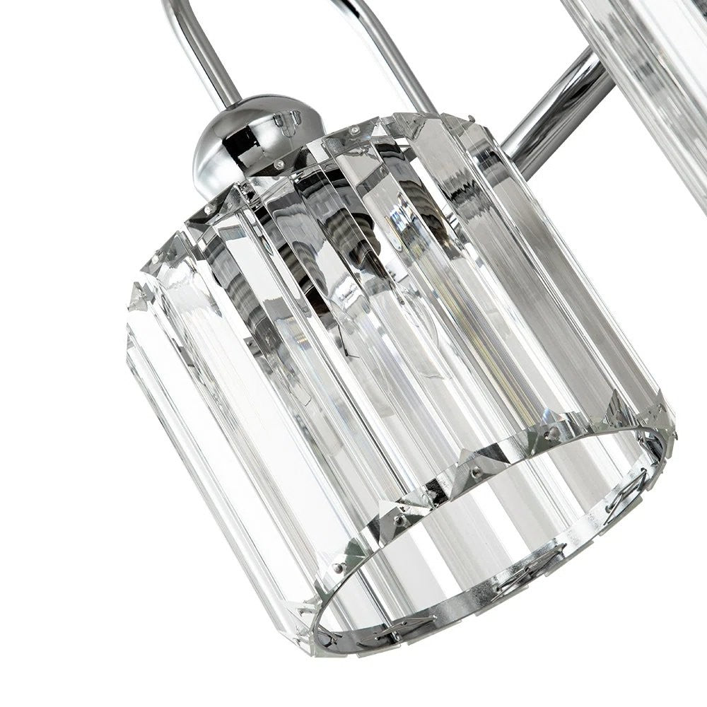 Naeris Modern Square Crystal Wall Sconce