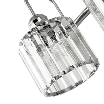 Naeris Modern Square Crystal Wall Sconce