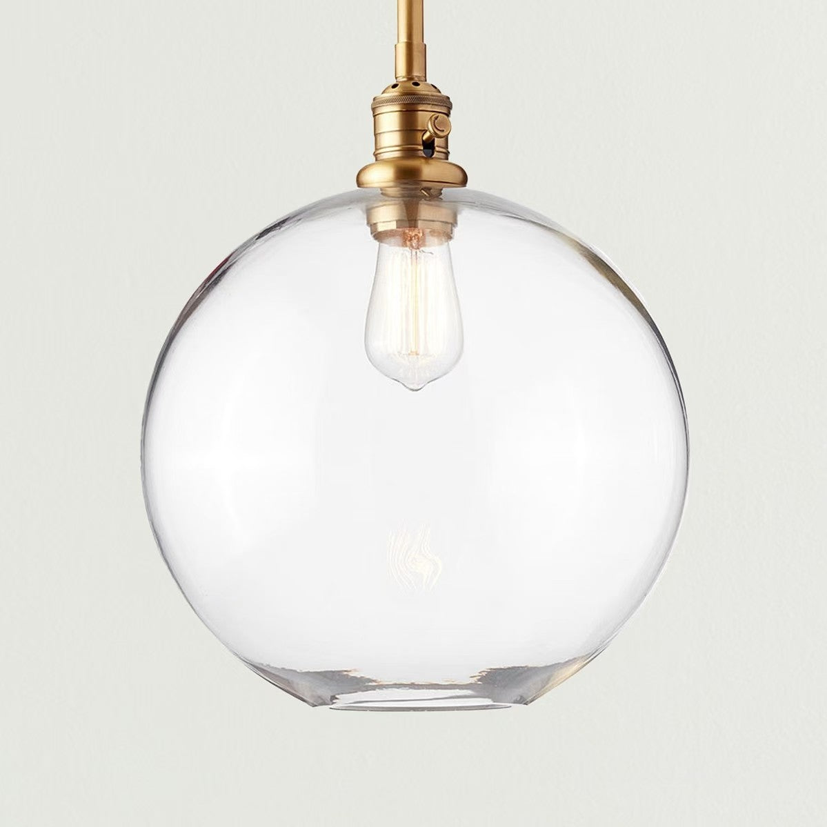 Savion Clear Glass Globe Pendant Light