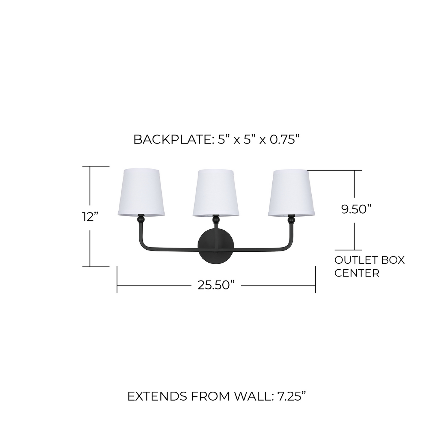 Liryn Minimalist 2/3/4 Heads Fabric Vanity Wall Light