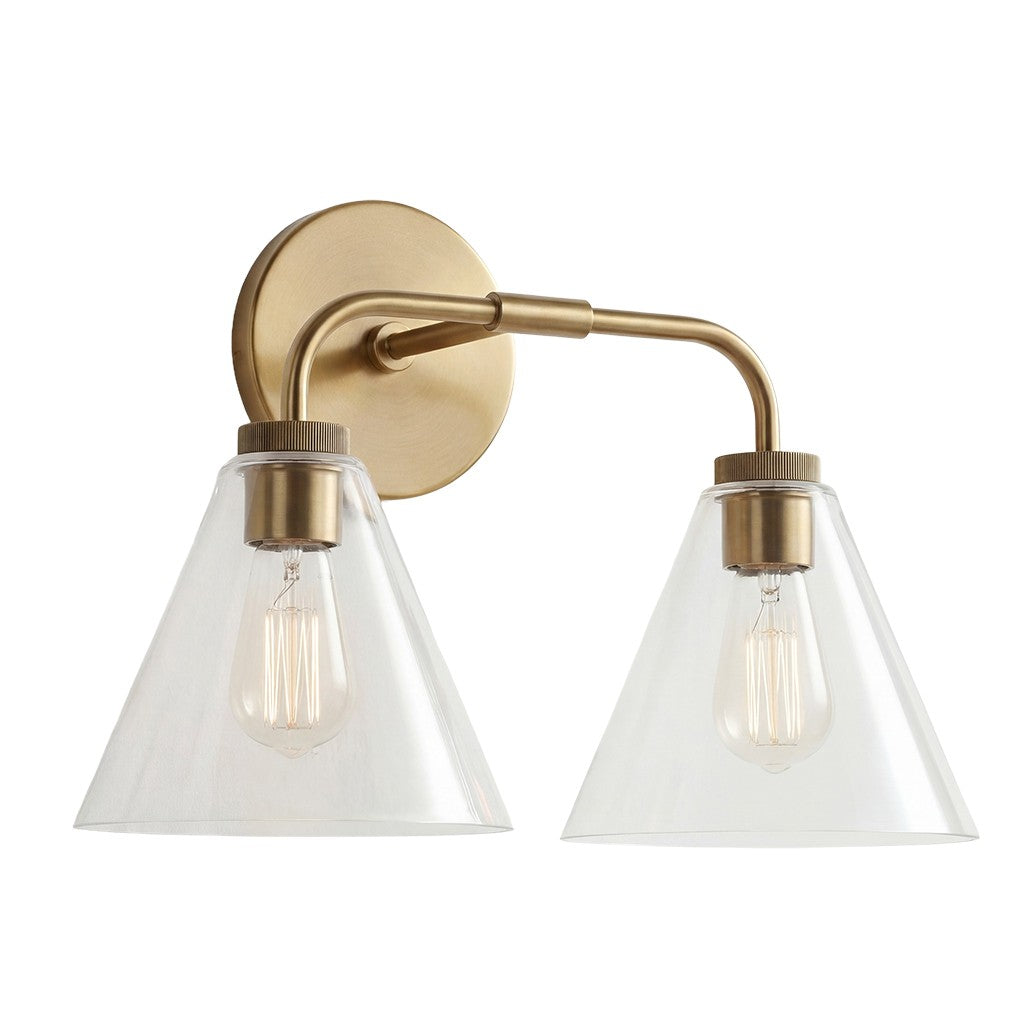 Kaelen Retro Cooper Cone Sconce Light