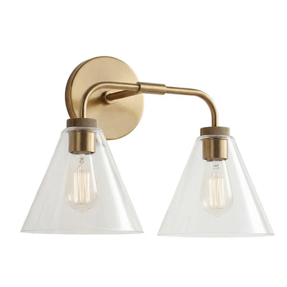 Kaelen Retro Cooper Cone Sconce Light